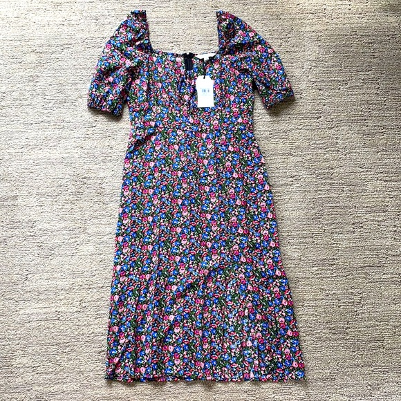 Cotton midi dress - Picture 1 of 4